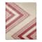 Zig Zag Cream Pink 50" x 60" Coral Fleece Blanket